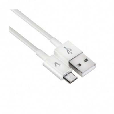 VULTECH SM-T113WH - CAVO USB / USB TYPE-C -RIVESTIMENTO TPE - 1M - COLORE BIANCO