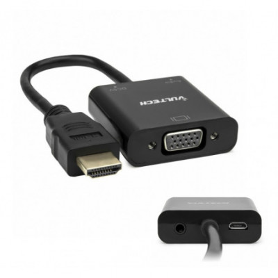 VULTECH SN21707 - ADATTATORE HDMI MASCHIO VGA FEMMINA CON AUDIO