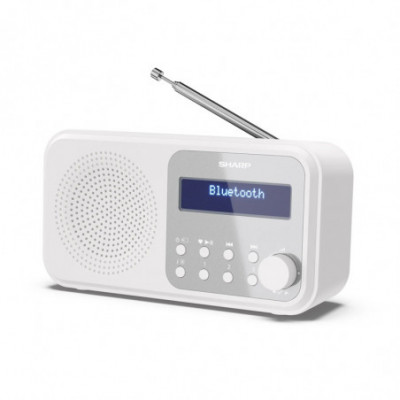 SHARP DR-P420(WH) - RADIO DIGITALE PORTATILE - DAB/DAB+ - LCD MONOCROMATICO - BLUETOOTH 5.0 - WHITE