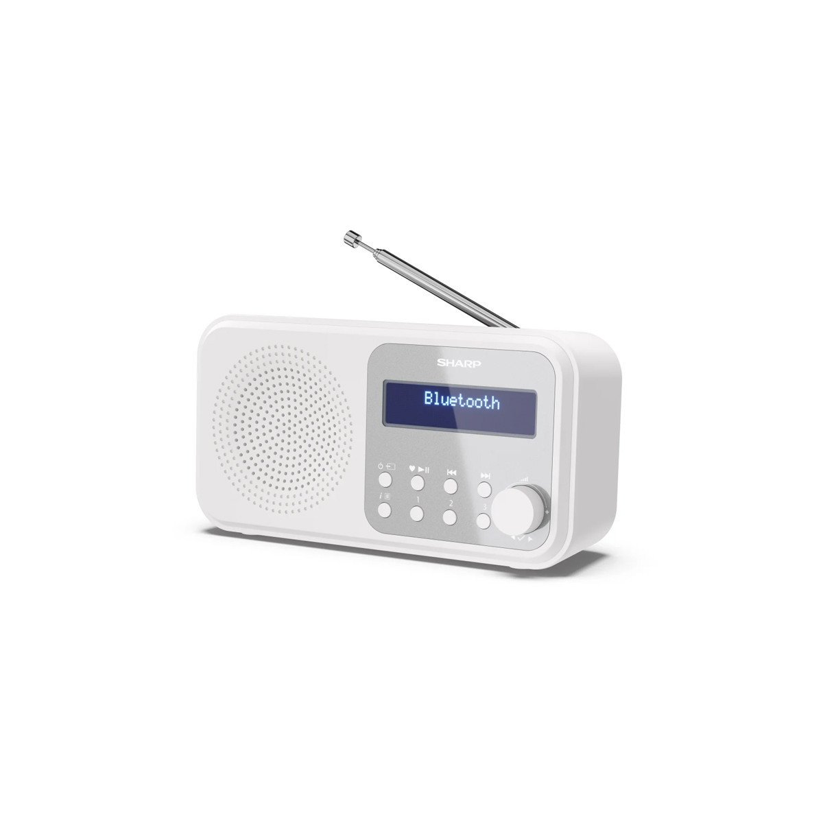 SHARP DR-P420(WH) - RADIO DIGITALE PORTATILE - DAB/DAB+ - LCD MONOCROMATICO - BLUETOOTH 5.0 - WHITE