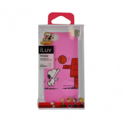 COVER ILUV SNOOPY PINK ICA7H383PNK PER IPHONE 5 - 5S - SE