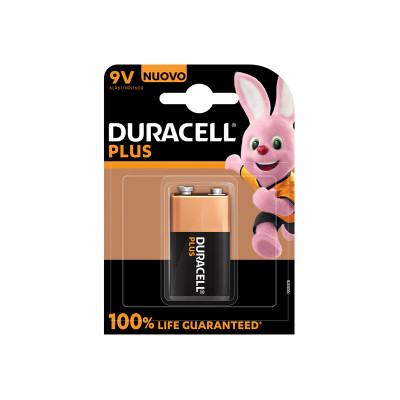 BATTERIA ALCALINA DURACELL PLUS 9V 6LR61/MN1604