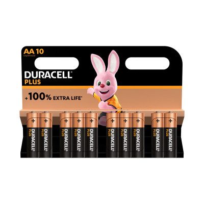 DURACELL PLUS BLISTER 10 STILO AA