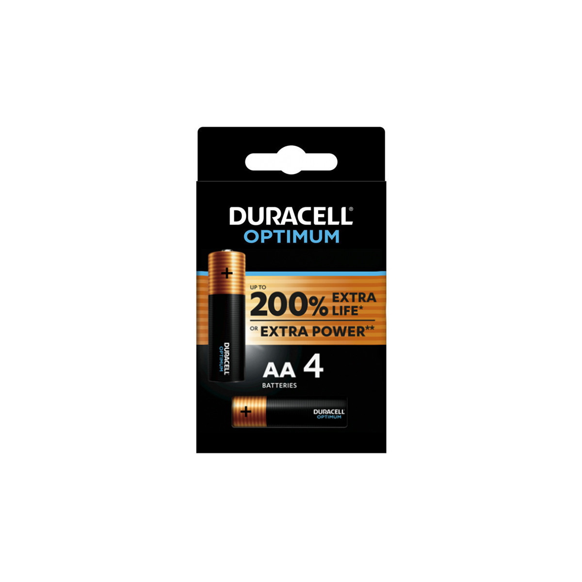 DURACELL OPTIMUM BLISTER 4 STILO AA (LR6/MX1500)