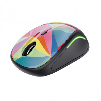 TRUST YVI FX (22337) - MOUSE WIRELESS 1600 DPI - MULTICOLOR LED