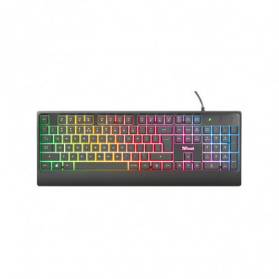 TRUST ZIVA (24100) - TASTIERA GAMING CON LED RGB - RESISTENTE AI LIQUIDI