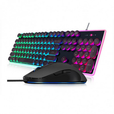 TASTIERA GAMING NOUA VENUS CON MOUSE CON FILO - RETROILLUMINAZIONE ARCOBALENO