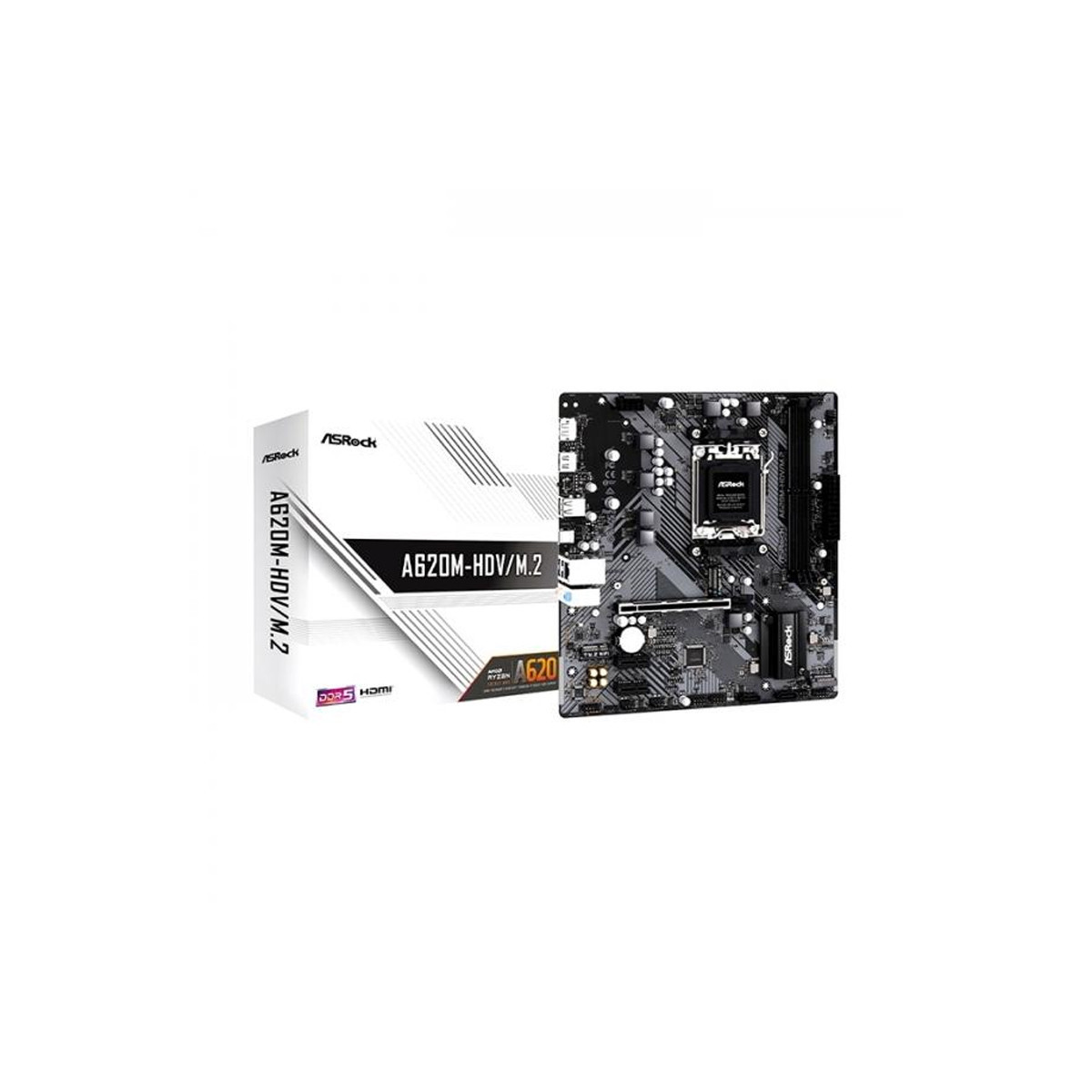 ASROCK A620M-HDV/M.2 - MAINBOARD MICRO ATX - DDR5 - SOCKET AM5