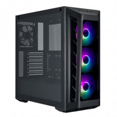 COOLER MASTER MASTER BOX MB530P - 2USB3 2USB2ARGB Control ButtonAudio I e O2x 3.5HDD 4x 2.5SSD3x 120mm Front FanNO PSU