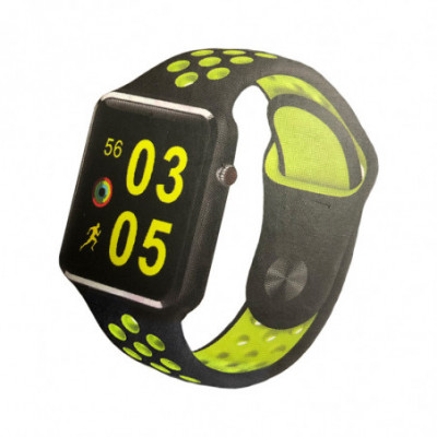 SMART FITNESS WATCH AKAI AKSW06 GREEN - LCD 16 PEDOMETRO CARDIO MON. SONNO