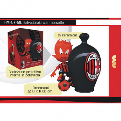 HM07ML MILAN SALVADANAIO MASCOTTE IN CERAMICA