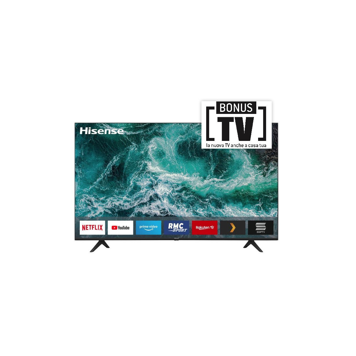 HISENSE 58A7100F - 58 SMART TV LED 4K - BLACK - GARANZIA ITALIA