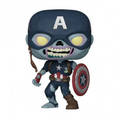 FUNKO POP ZOMBIE CAPTAIN AMERICA (BOBBLE HEAD) (57375) - WHAT IF - MARVEL - NUM. 941