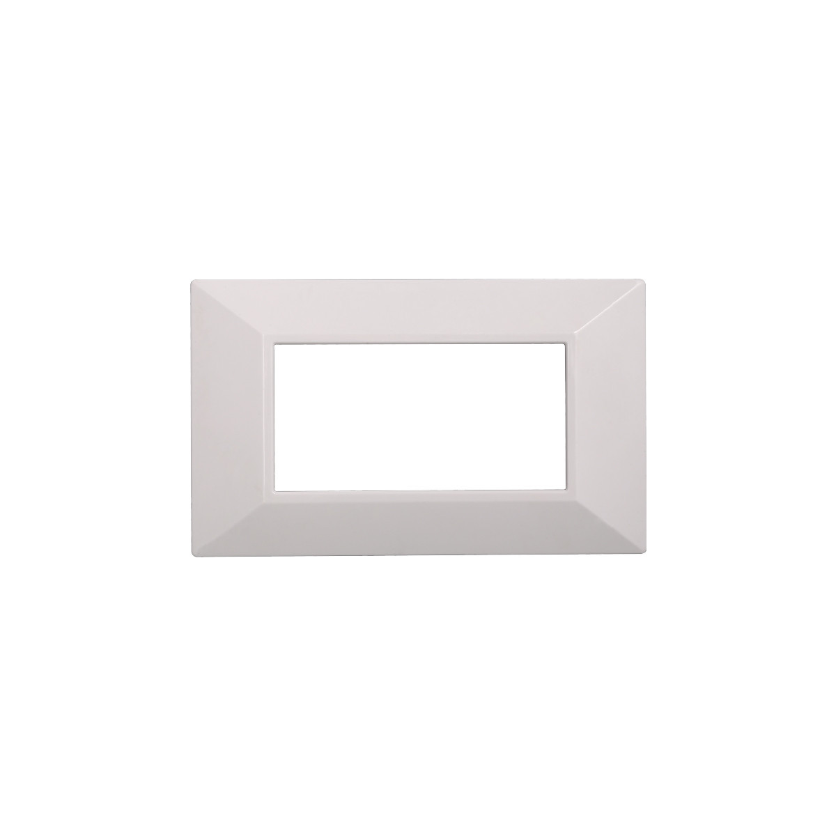 ETTROIT PLACCA PIRAMIDE 4 MODULI - SERIE MOON - BIANCO (AN90401) Compatibile ABB Axolute