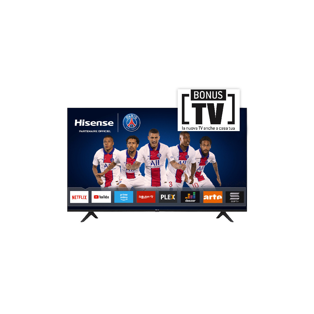 HISENSE 43A7300F - 43 SMART TV LED 4K - BLACK - GARANZIA ITALIA