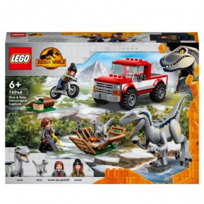 LEGO 76946 - LA CATTURA DEI VELOCIRAPTOR BLUE E BETA - JURASSIC WORLD