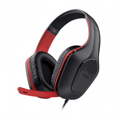 TRUST GXT 415S ZIROX (24995) - CUFFIE GAMING OVER-EAR PER SWITCH E MULTIPIATTAFORMA - BLACK/RED