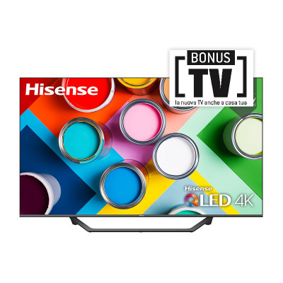 HISENSE 55A7GQ - 55 SMART TV QLED 4K - DOLBY ATMOS - HDR DOLBY VISION - CONTROLLO VOCALE - BLACK - IT