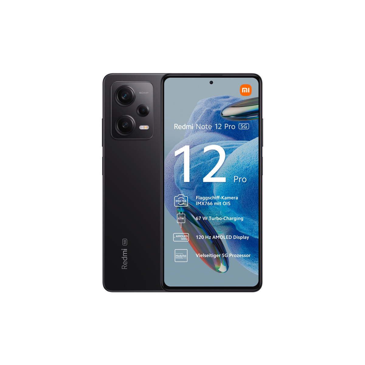 REDMI NOTE 12 PRO (MIDNIGHT BLACK) - SMARTPHONE 6GB / 128GB - CONNETTIVITA'' 5G - ITALIA