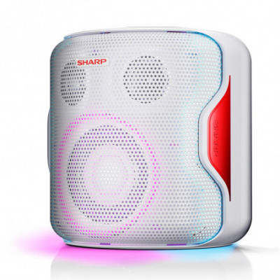 SHARP PS-919(BK) - SPEAKER BLUETOOTH PORTATILE TWS - 130W - USB - AUX - IPX5 - GIOCO LUCE LED RGB - BIANCO