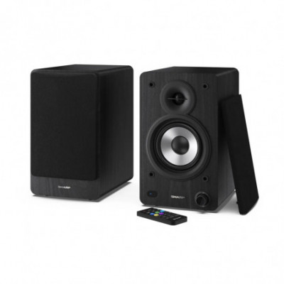 SHARP CP-SS30(BK) - ALTOPARLANTI ATTIVI DA DESKTOP - 60W RMS - CHASSIS LEGNO - BLUETOOTH 5.0 - USB - BLACK