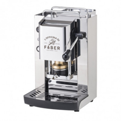 FABER PRO TOTAL INOX BASIC - MACCHINA PER CAFFE'' - PRESSACIALDA IN OTTONE - ELETTROVALVOLA E TERMOSTATO 95 - TELAIO IN ACCIAIO