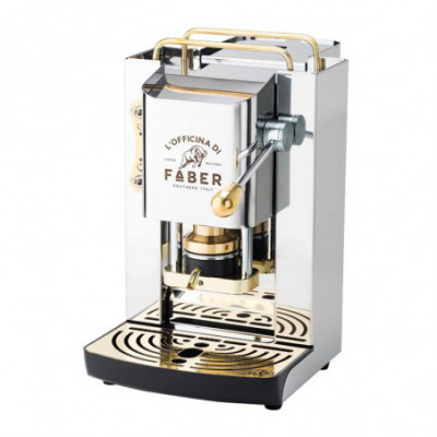 FABER PRO DELUXE - MACCHINA PER CAFFE'' - PRESSACIALDA IN OTTONE - ELETTROVALVOLA E TERMOSTATO 95 - TELAIO IN ACCIAIO