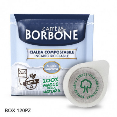 CIALDE ESE 44MM CAFFE'' BORBONE MISCELA SUPREMA (ORO) - BOX 120PZ