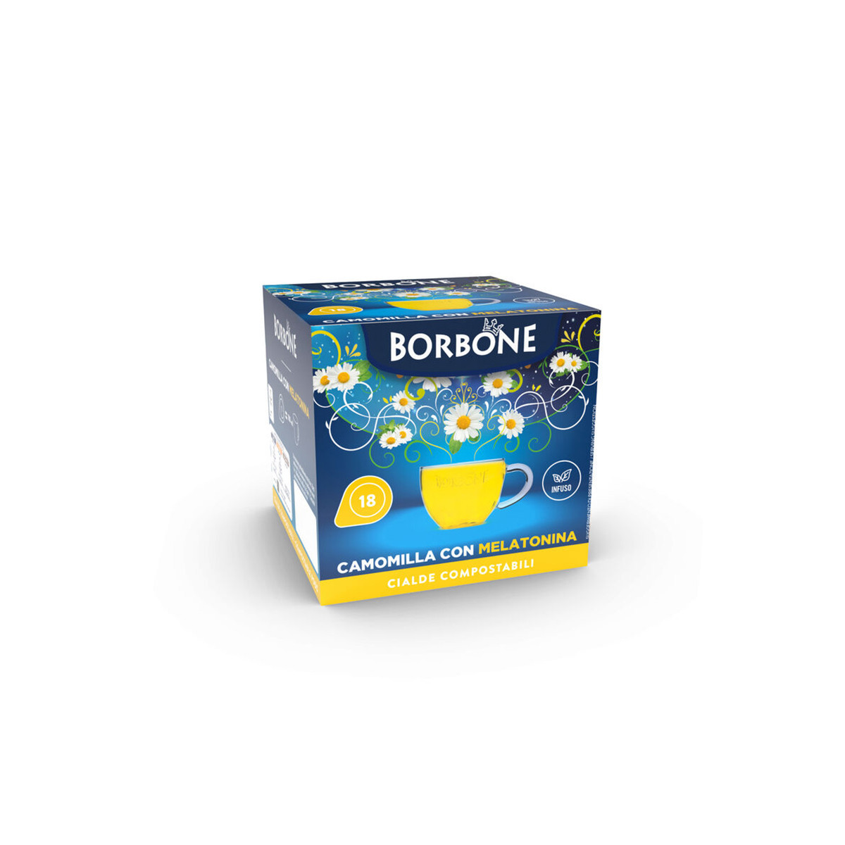 CAFFE'' BORBONE CAMOMILLA E MELATONINA - CIALDE ESE 44MM - BOX 18PZ