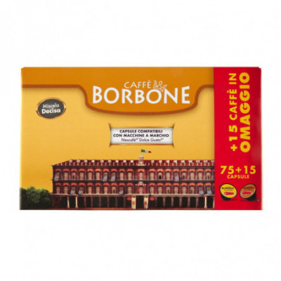 CAFFE'' BORBONE MISCELA DECISA (NERA) - BOX 90 CAPSULE COMPATIBILI NESCAFE'' DOLCE GUSTO