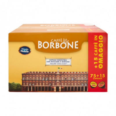 CAFFE'' BORBONE MISCELA NOBILE (BLU) - BOX 90 CAPSULE COMPATIBILI NESCAFE'' DOLCE GUSTO