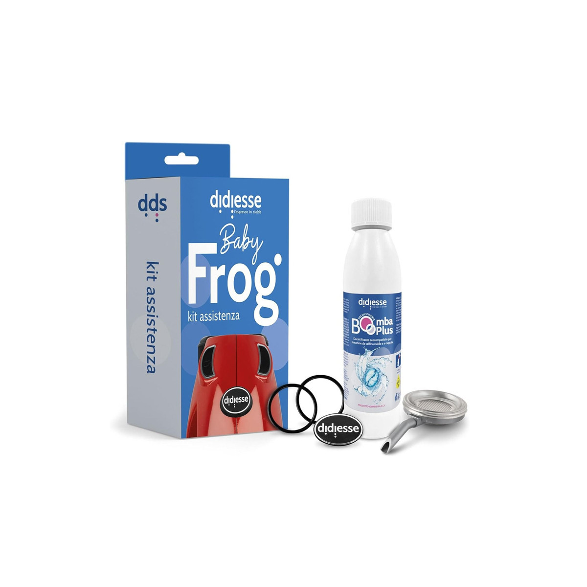 DIDIESSE KIT ASSISTENZA BABY FROG (DECALCIFICANTE - LOGO - GUARNIZIONI - PORTACIALDA)