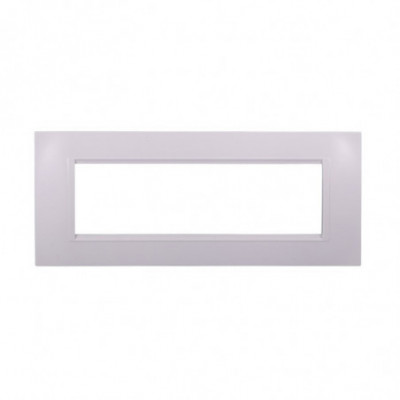 ETTROIT PLACCA IN PLASTICA 7 MODULI - SERIE SPACE - BIANCO (LN89701) Compatibile BTicino Living