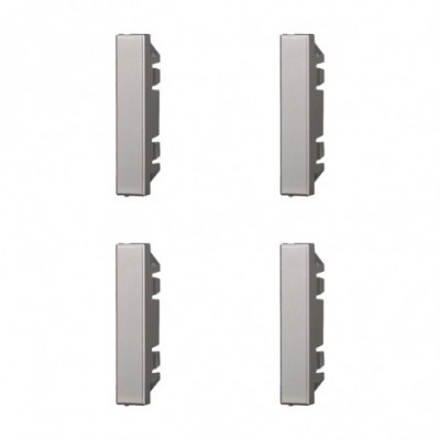 ETTROIT FALSO POLO 1/2 MODULO (4PZ) - SERIE MOON - GRIGIO (AG0102) Compatibile BTicino Axolute