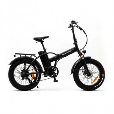 ITALIA POWER BRANCH NERA (EBK921) FOLDING FAT E-BIKE (NERO) - BICICLETTA ELETTRICA - RUOTE 20X4 - MOTORE 250W - BATTERIA  36V 10