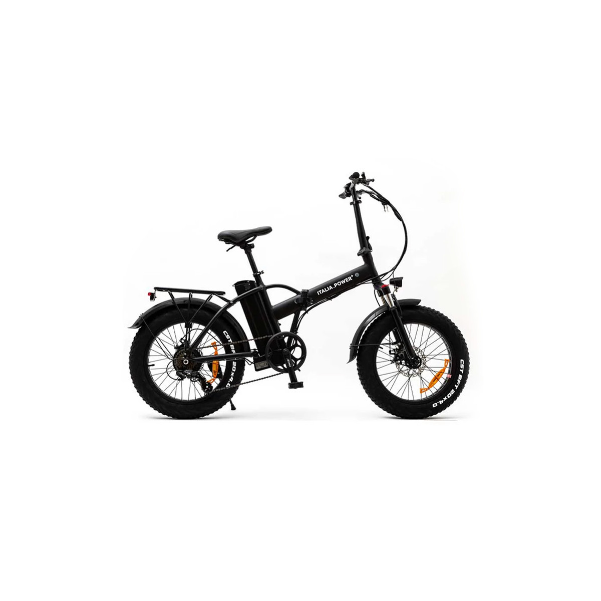 ITALIA POWER BRANCH NERA (EBK921) FOLDING FAT E-BIKE (NERO) - BICICLETTA ELETTRICA - RUOTE 20X4 - MOTORE 250W - BATTERIA  36V 10