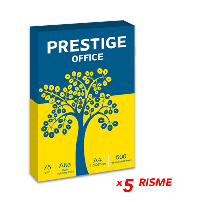 CARTA A4 75GR WHITE 210x297 PRESTIGE Multiuse Paper Brightness97 - 5 RISME