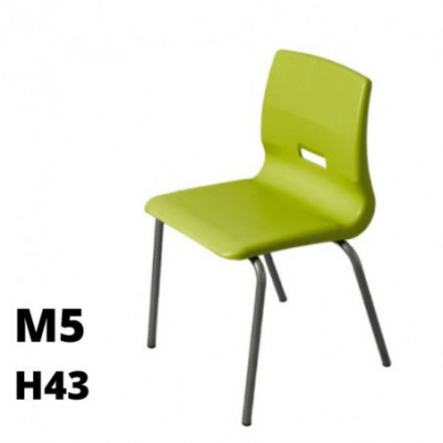 SEDUTA SALICE h43cm struttura grigia seduta verde lime SD.ST.4GF.M5.VL