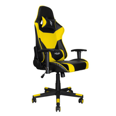 SEDIA GAMING NOUA BIR B3 - Black/Yellow Braccioli 3D e Schienale Inclinabile