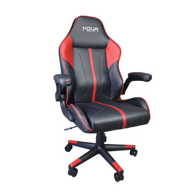 NOUA ZEN - SEDIA GAMING BLACK/RED - BRACCIOLI IMBOTTITI 360 GRADI - GAS CL4