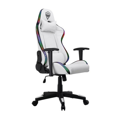 NOUA MAO M7 WHITE RGB - SEDIA GAMING - BRACCIOLI 3D -SCHIENALE RECLINABILE - LED RGB