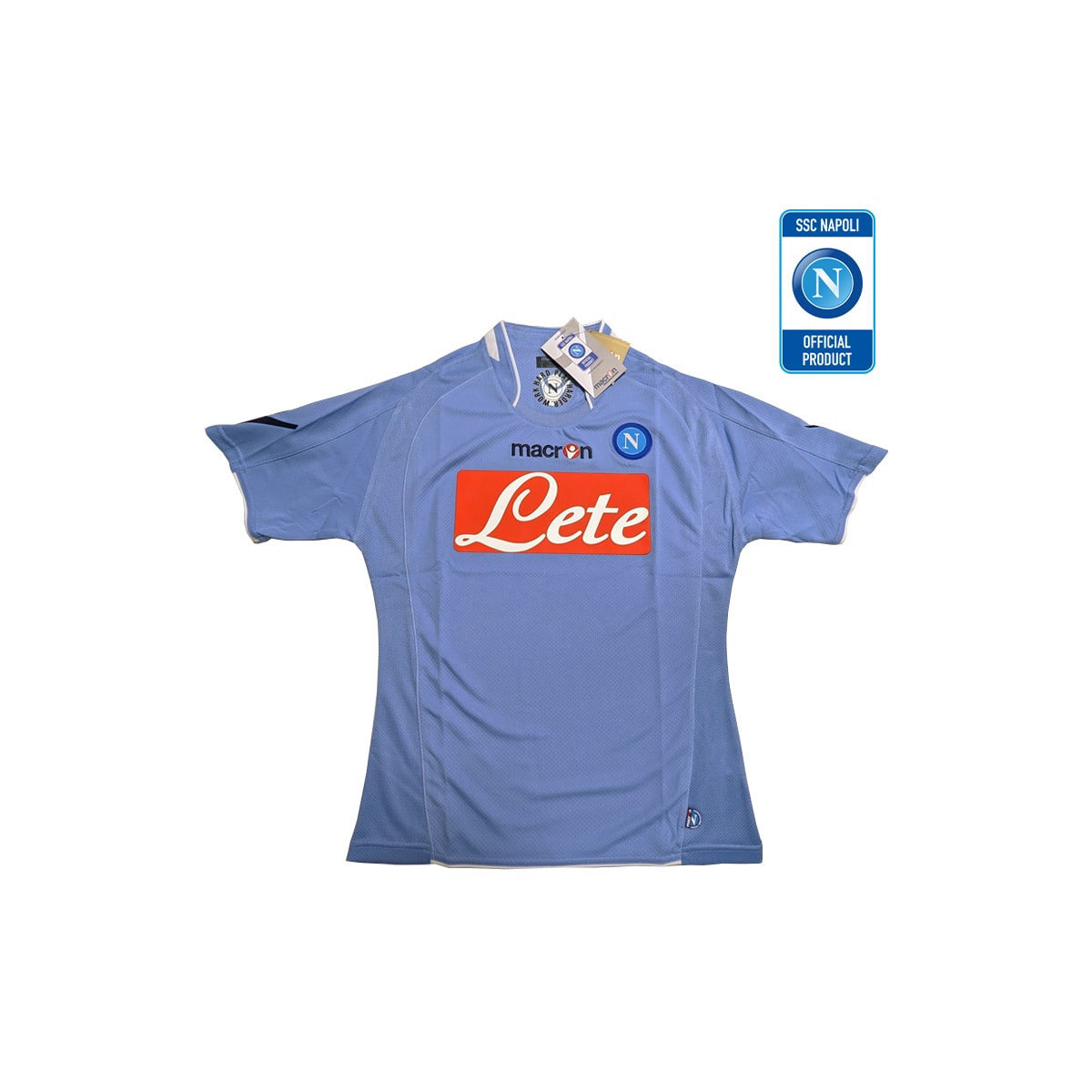 NAPOLI MACRON MAGLIA GARA 1 AZZURRO/BIANCO LADY TAGLIA M