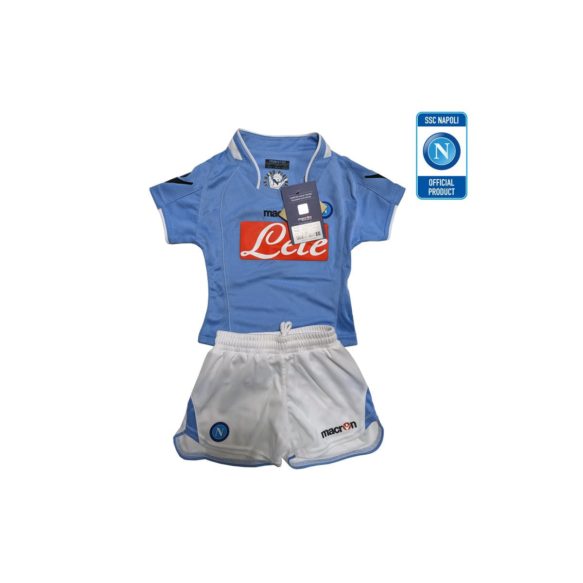 NAPOLI KIT MACRON KIDS GARA 1 (PANTALONCINO - MAGLIA) 4XS