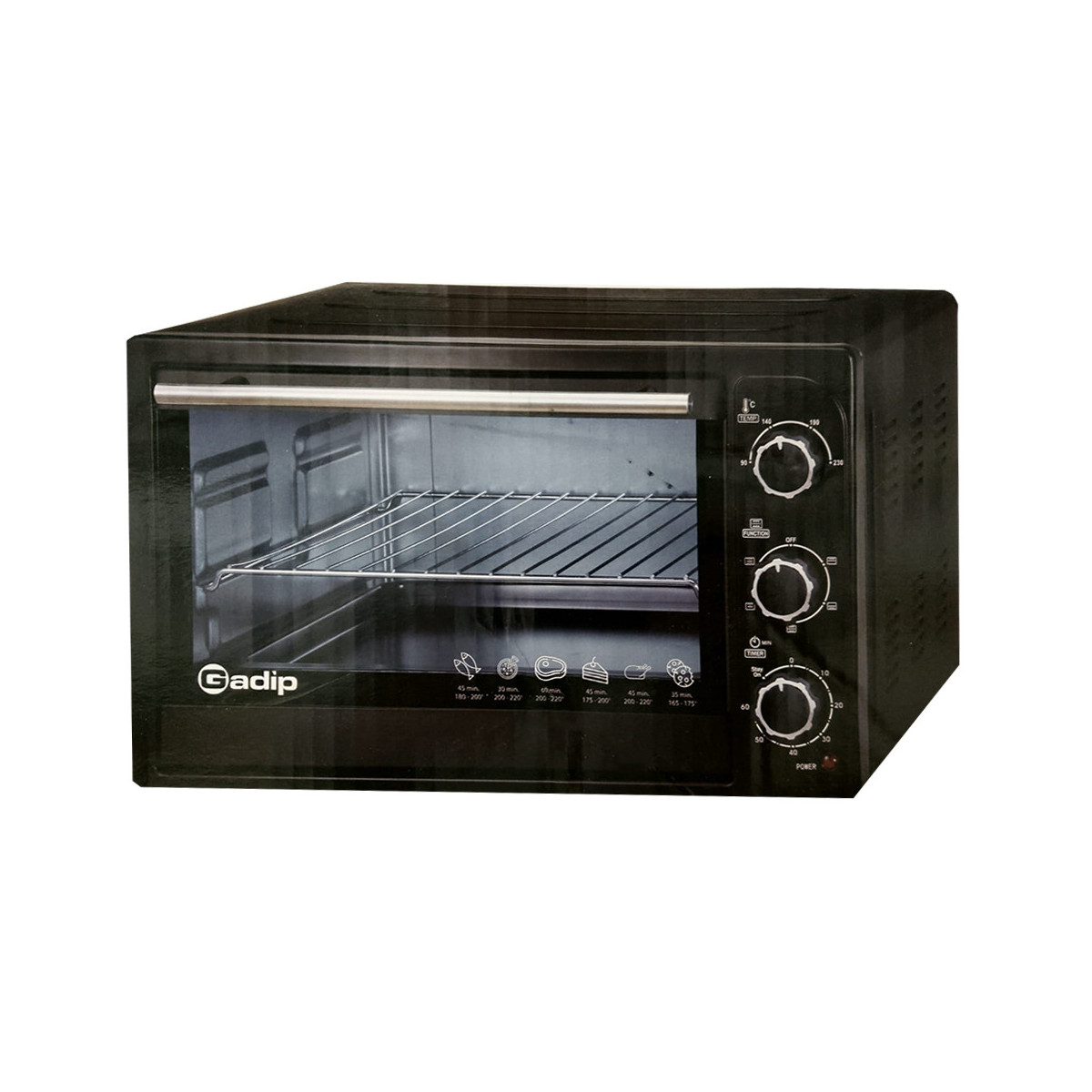 FORNO ELETTRICO VENTILATO GADIP FE18LT 18 LITRI 1380 WATT BLACK