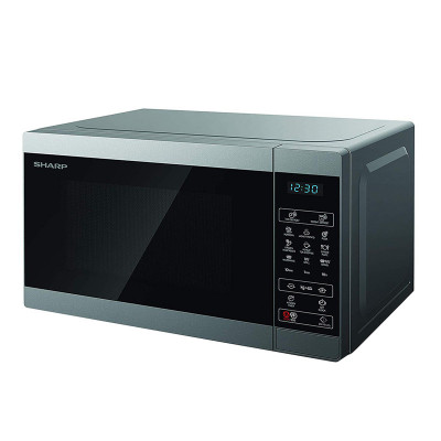 SHARP YC-MG81E-S - FORNO A MICROONDE 28L - 900W - CONTROLLO DIGITALE - GRILL - 11 LIVELLI DI POTENZA - SILVER