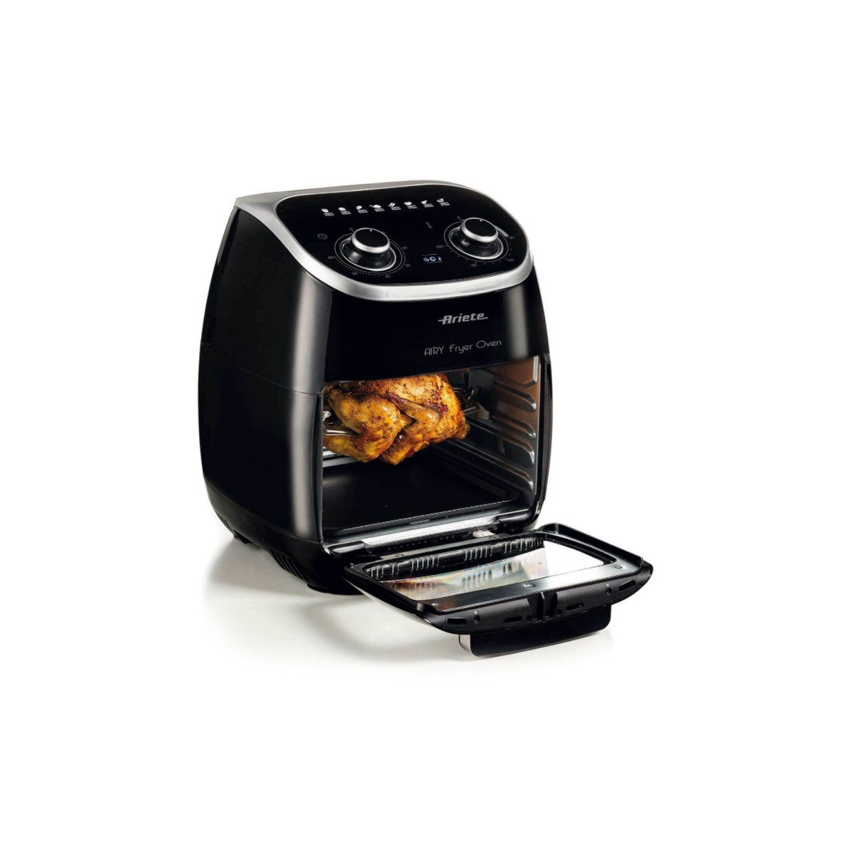 ARIETE AIRY FRYER OVEN (4619) - FRIGGITRICE AD ARIA E FORNO ELETTRICO - 11L - FUNZIONE GIRARROSTO - TIMER 60 MIN - 2000W