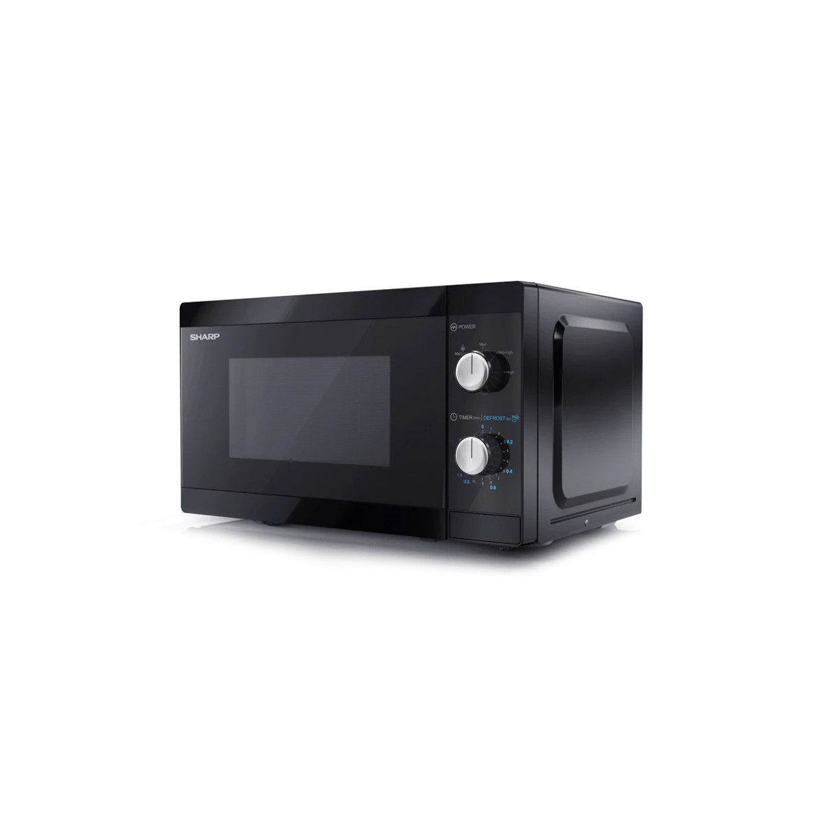 SHARP YC-MS01E-B - FORNO A MICROONDE 20L - 800W - CONTROLLO ANALOGICO - 5 LIVELLI DI POTENZA - NERO TOTALE