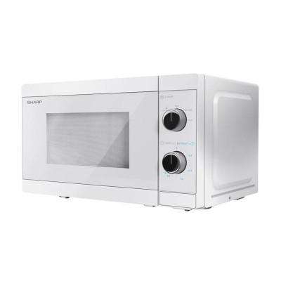 SHARP YC-MS01E-C - FORNO A MICROONDE 20L - 800W - CONTROLLO ANALOGICO - 5 LIVELLI DI POTENZA - BIANCO TOTALE