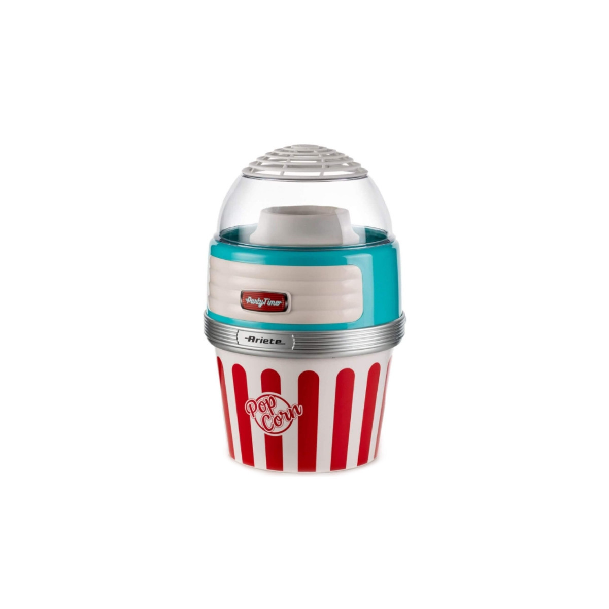 ARIETE POP CORN XL CELESTE (PARTY TIME) (2957/01) - MACCHINA PER POP CORN - DESIGN VINTAGE - 1100W