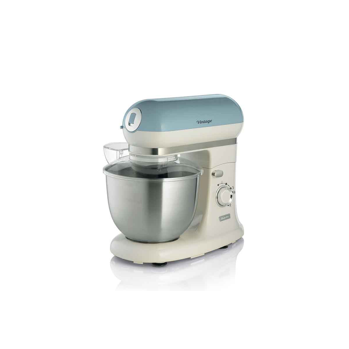 ARIETE ARIETE IMPASTATRICE VINTAGE CELESTE (1588/05) - TAZZA ACCIAIO INOX 55 L - 7 VELOCITA'' + PULSE - 2400W